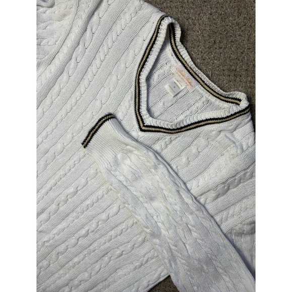 Brooks Brothers Other - Brooks Brothers Cable Knit Sweater Mens Medium Tennis Classic Cotton Made In USA